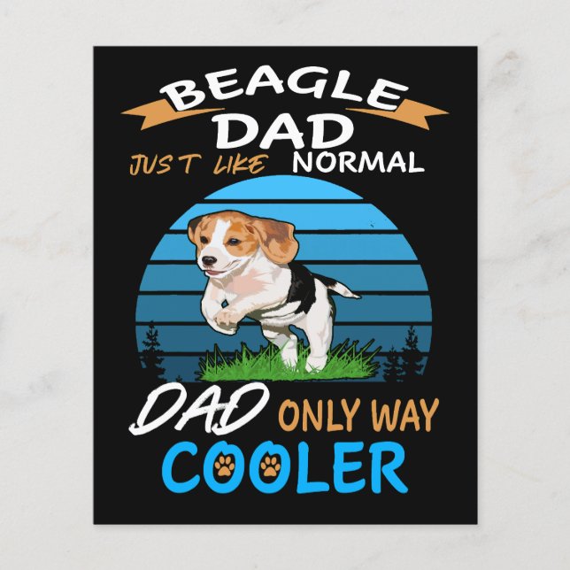 3 Dad Beagle Dad Cooler (Front)