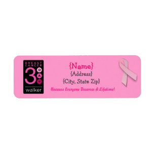 3-Day Walker   Return Address Label