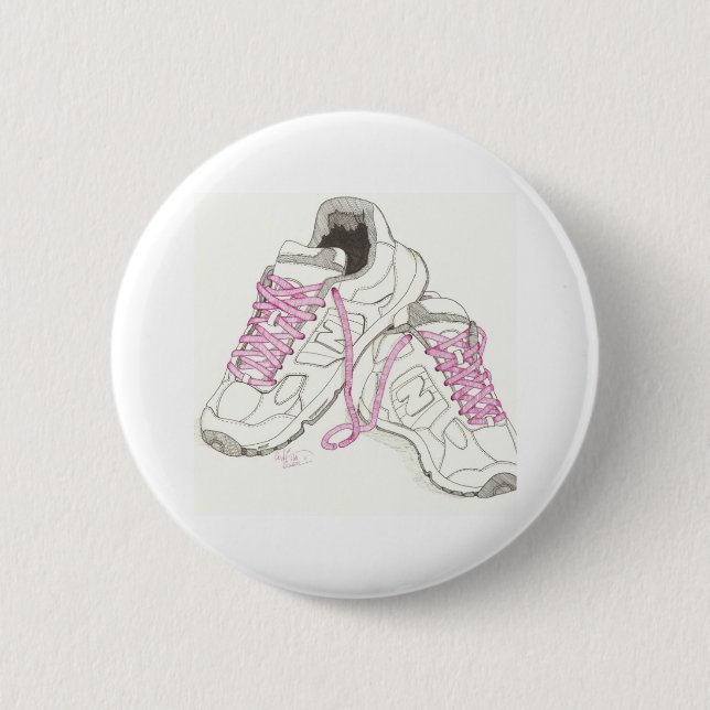 3 Day Walking Shoes 2 Inch Round Button (Front)