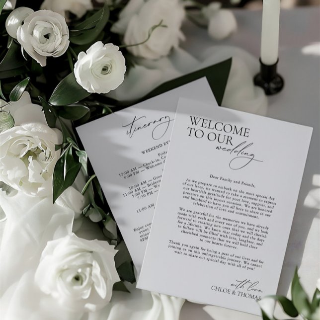 3 Days Wedding Itinerary Elegant Modern Program (3 Days Wedding Itinerary Elegant Modern Program)