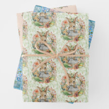 3 Different Easter Bunny Spring Time Gift