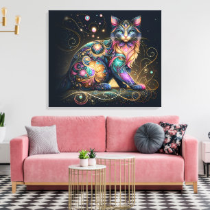 #3 Dog Abstract Canvas Print