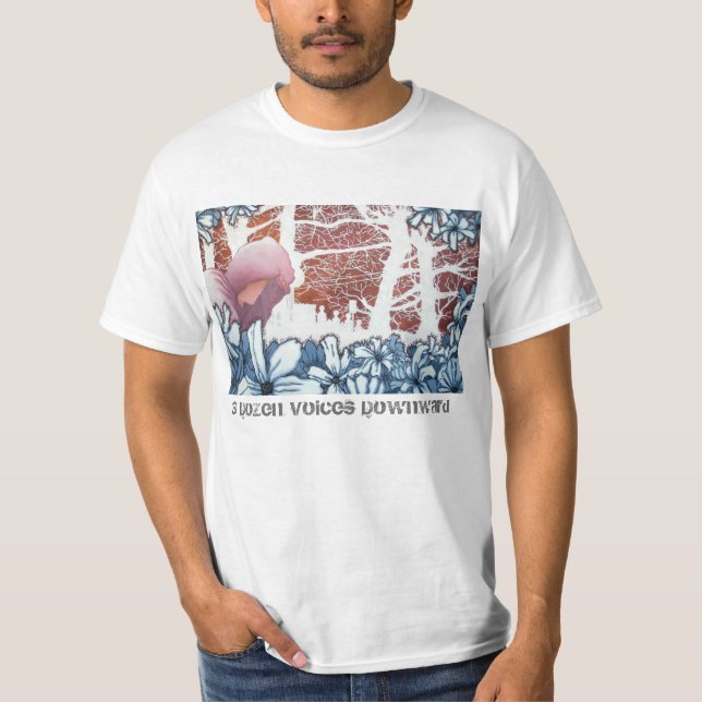 3 Dozen Voices Downward T-Shirt (Front)