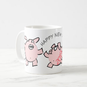 3 Drôle dessin animé année 2019 Mug 1