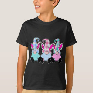 3 Easter Gnomes Pastel Beards Spring Bunny Ears Ra T-Shirt