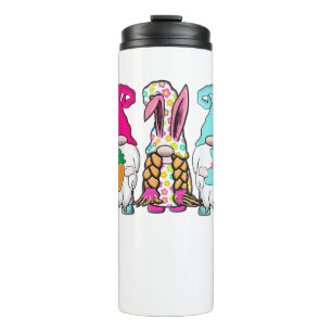 3 Easter Gnomes Pastel Spring Bunny Ears Rabbit Lo Thermal Tumbler