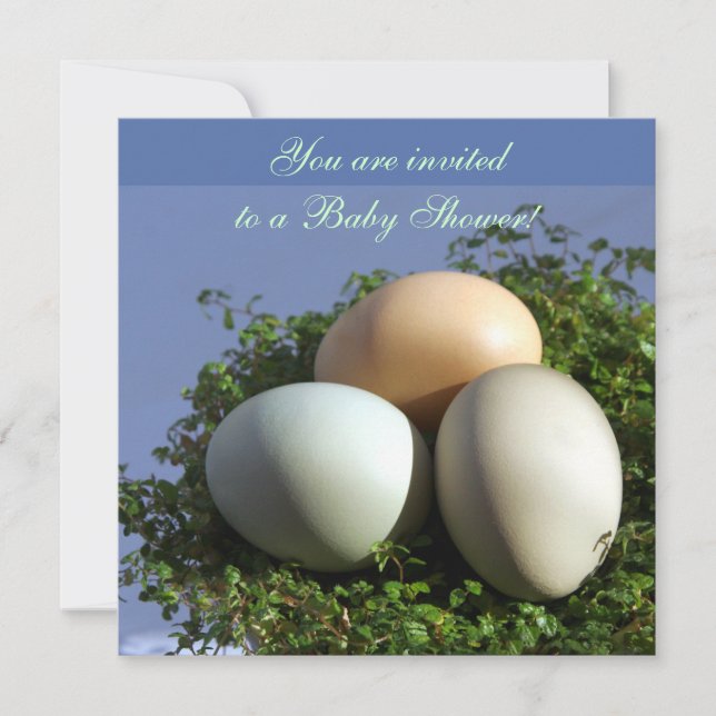3 Eggs Invitation (Front)