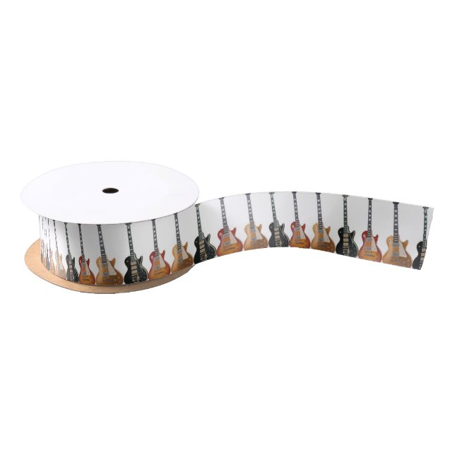 3 ELECTRIC GUITARS SATIN RIBBON (Spool)
