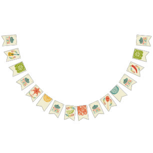 3-Esta Three Esta Fiesta Third Birthday Bunting Flags