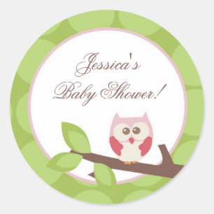 3" Favour Stickers Love and Nature Girl Woodland