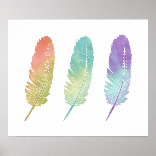 3 Feathers Poster (Front)