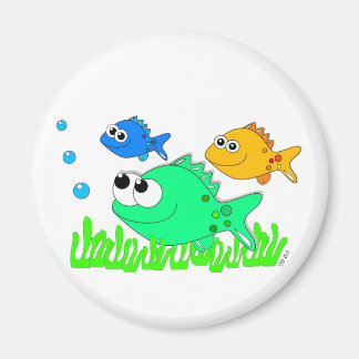 3 fish in seagrass magnet