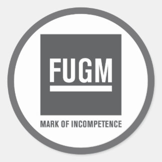3" FUGM by SAB Sticker (Grey)
