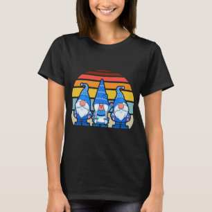 3 Gnomes Retro Style Vintage Christmas Elves Nordi T-Shirt