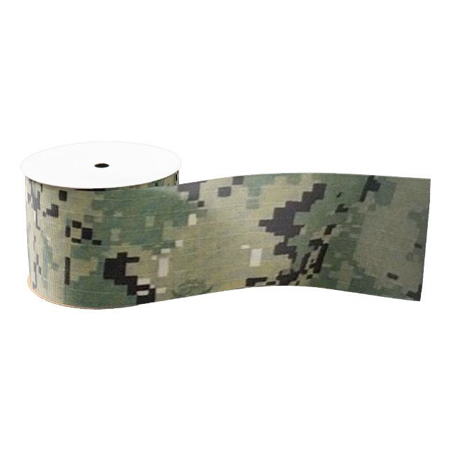 3" Grosgrain Ribbon Navy Type III Three Digital (Spool)