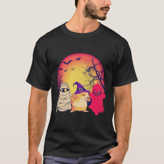 3 Guinea Pig Halloween Pumpki T-Shirt