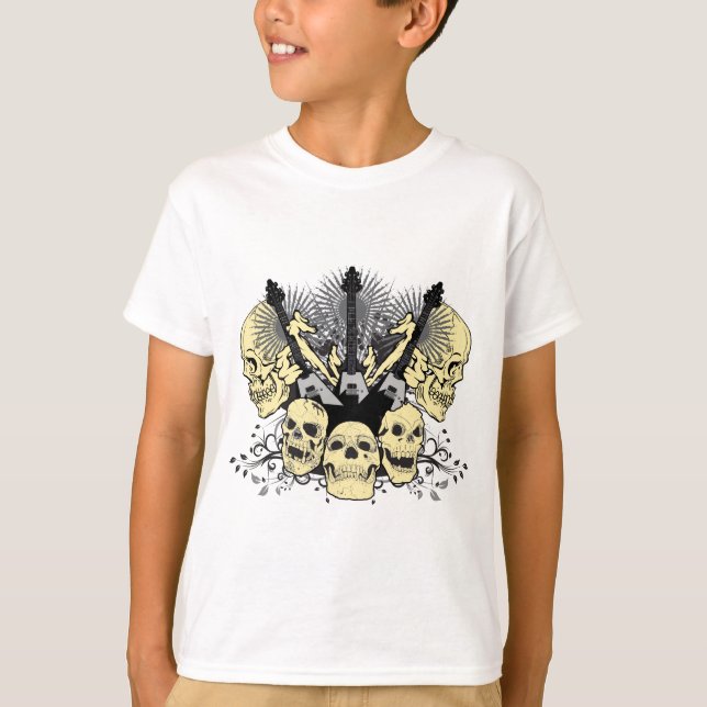 3 Guitars Skulls T-Shirt (Front)