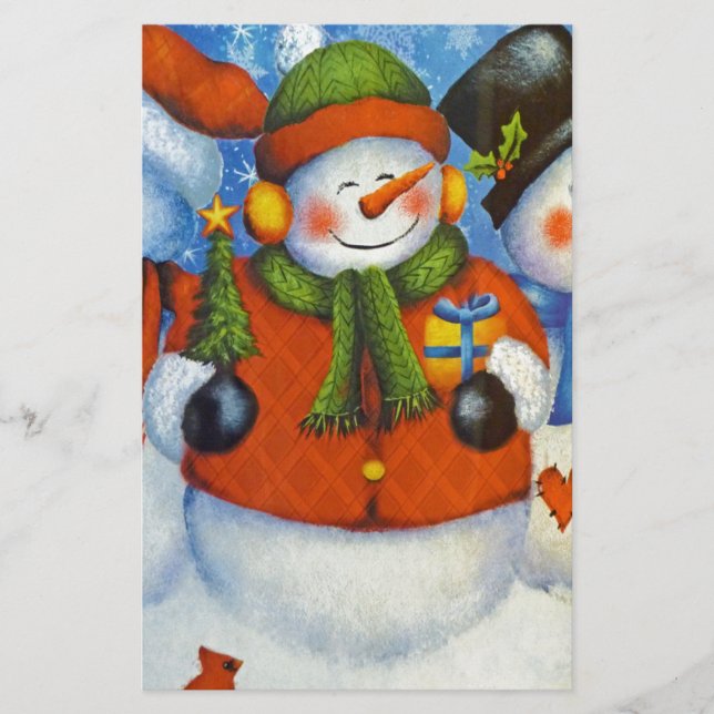 3 Happy Snowmen (Front)