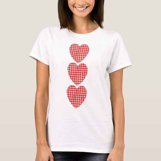 3 heart ladies shirt (Front)
