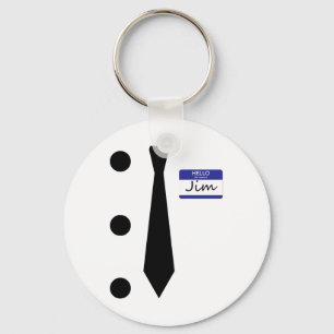 3 Hole Punch Jim Costume Easy Halloween T Shirt  Keychain