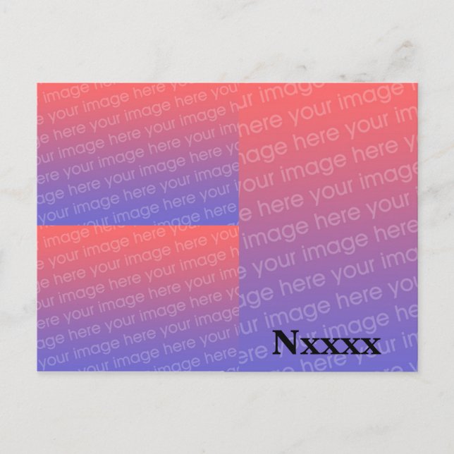 3 Image Amateur Radio QSL Card Template (Front)