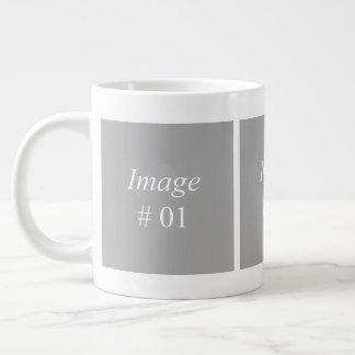 3 image photo collection template large coffee mug