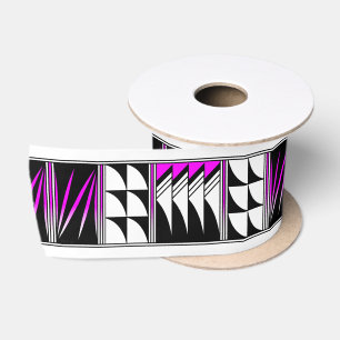 3 Inch Blessed Feathers in Pink Satin Ribbon