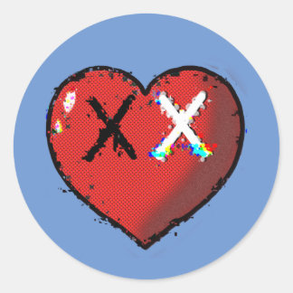 3 inch heart emote sticker 