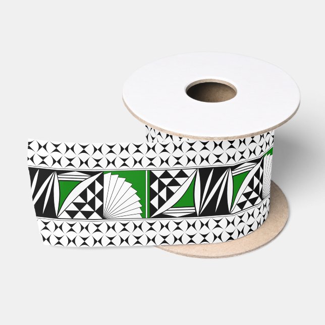 3 Inch Southwest Sunrise in Green Satin Ribbon (Spool)