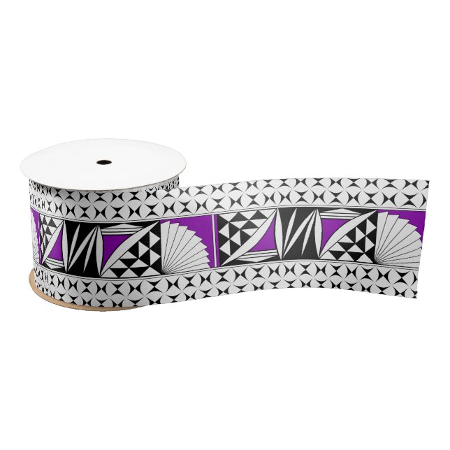 3 Inch Southwest Sunrise in Purple Satin Ribbon (Spool)