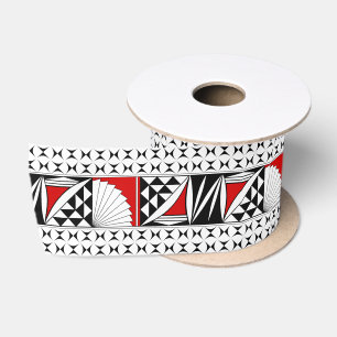 3 Inch Southwest Sunrise in Red Satin Ribbon