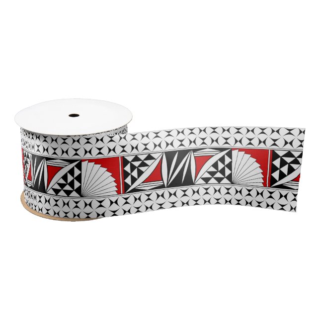 3 Inch Southwest Sunrise in Red Satin Ribbon (Spool)