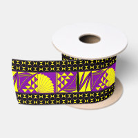 3 Inch Southwest Sunrise in Yel/Pur Satin Ribbon