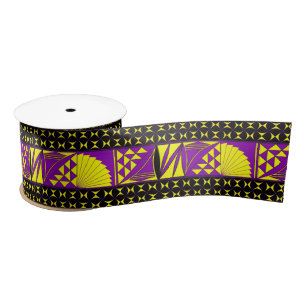 3 Inch Southwest Sunrise in Yel/Pur Satin Ribbon