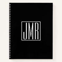 3 Initials Monogram | Black & White (or diy colour