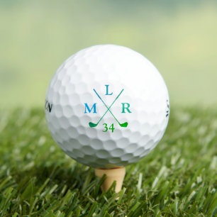3 Initials Personalized Cool Monogram Golf Balls