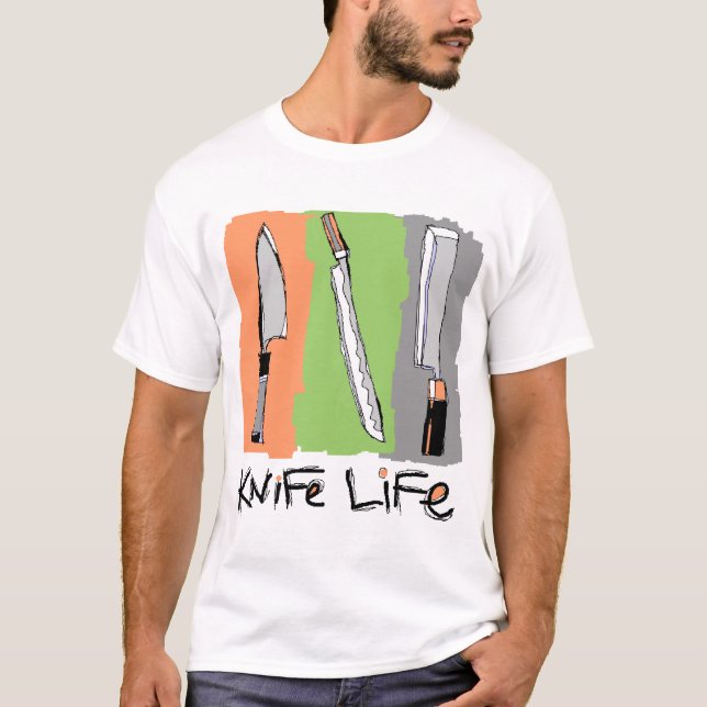 3 Knives in my life T-Shirt (Front)