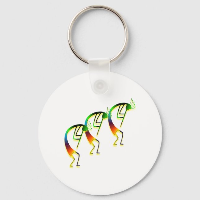 3 Kokopelli #12 Keychain (Front)