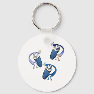3 Kokopelli #39 Keychain