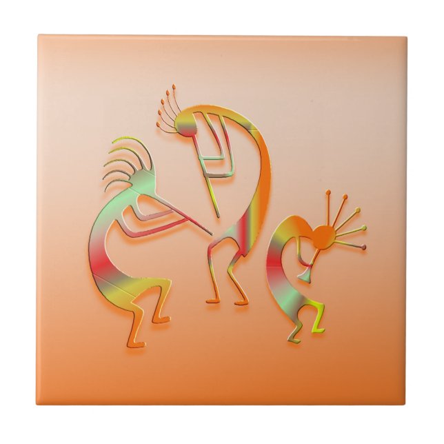 3 Kokopelli #51 Tile (Front)