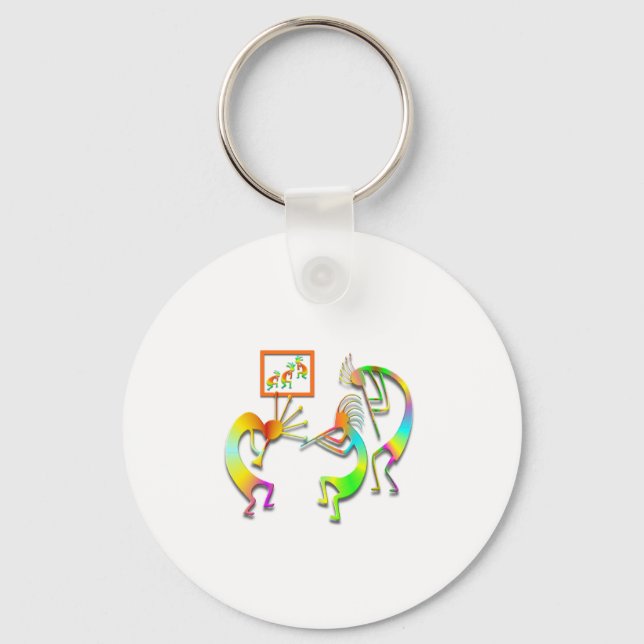 3 Kokopelli #67 Keychain (Front)