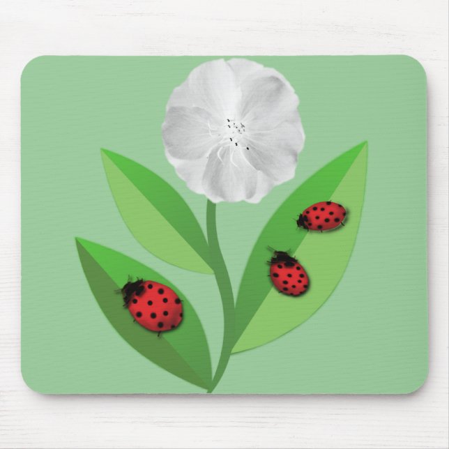 3 Ladybugs Mouse Pad (Front)