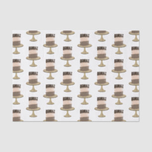 3 Layer Cake Modern Elegant Rustic Bridal Shower  Tissue Paper