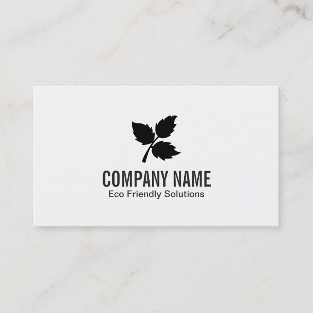 3 Leaf | Eco Friendly 2 Business Card (Front)