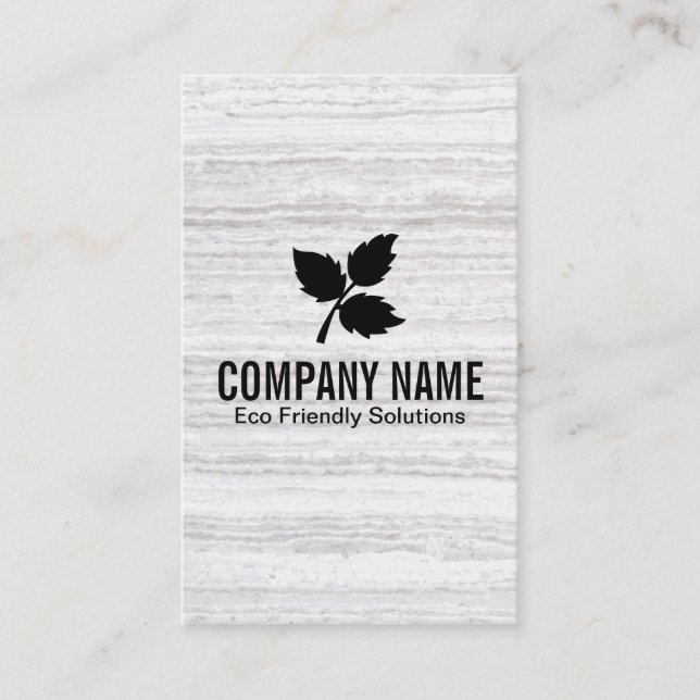 3 Leaf | Eco Friendly 2 / Texture Business Card (Front)