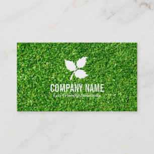 3 Leaf   Eco Friendly grass Business Card