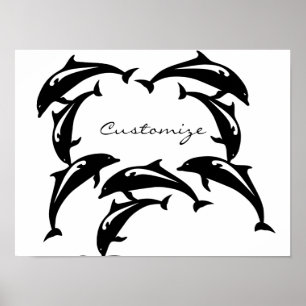 3 Leaping Porpoises Thunder_Cove Poster