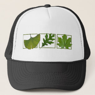 3 leaves trucker hat
