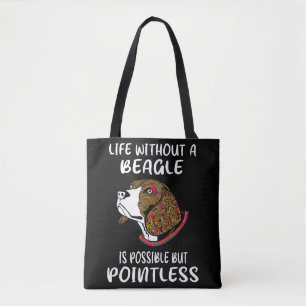 3 Life Without A Beagle Tote Bag