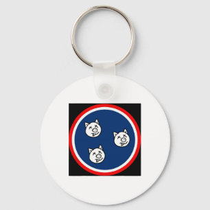 3 Little Tn Pigs Funny Bbq Keychain